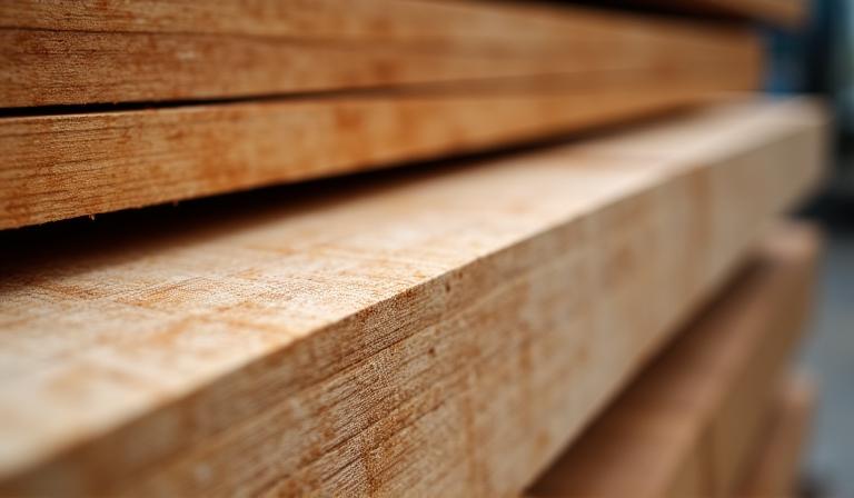 Massive Lärchenholzbretter für den Hochbeetbau